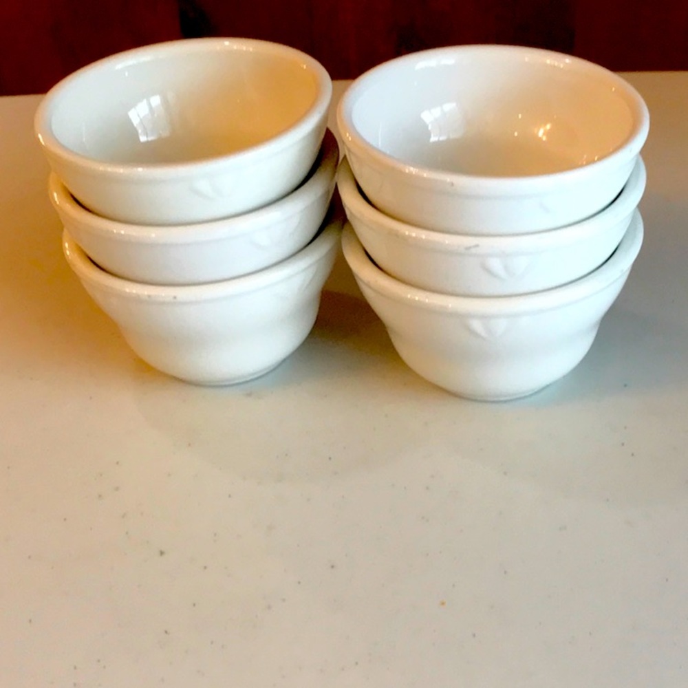 Set of 6 Syscoware Restaurant Ware Fine Porcelain 4” Individual Serving Bowls